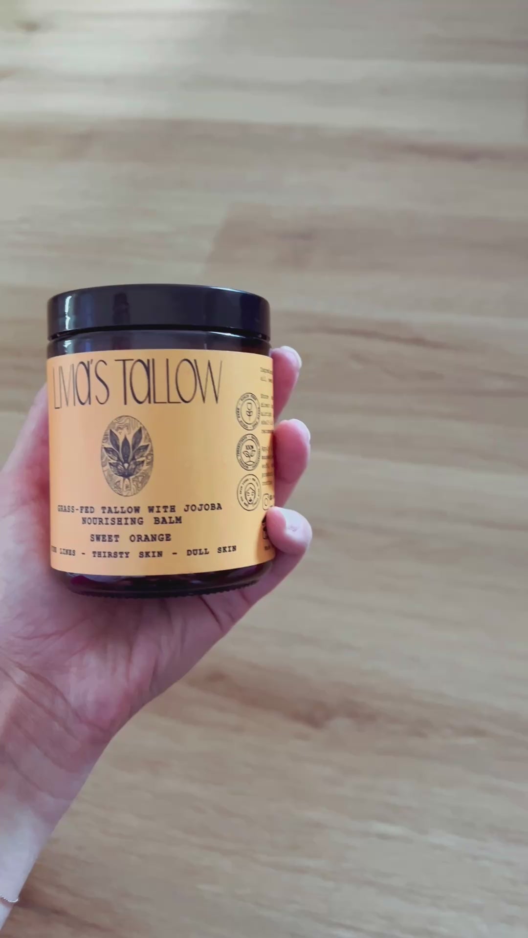 Grass-Fed Tallow with Jojoba Nourishing Balm - Sweet Orange
